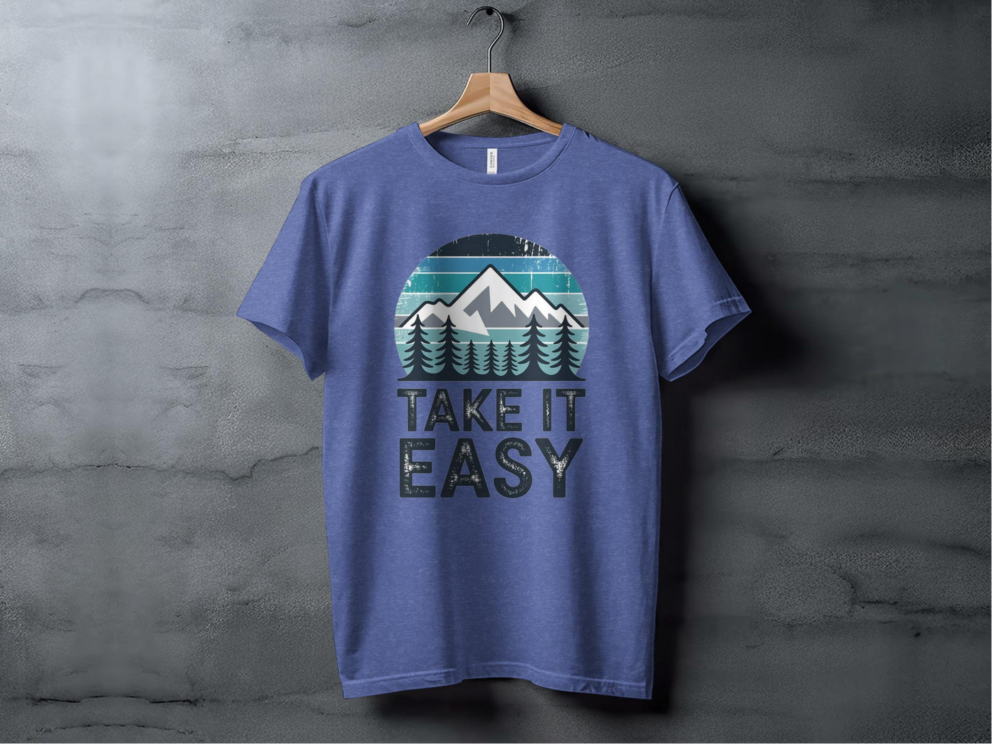 Take It Easy Tee XS / Heather True Royal