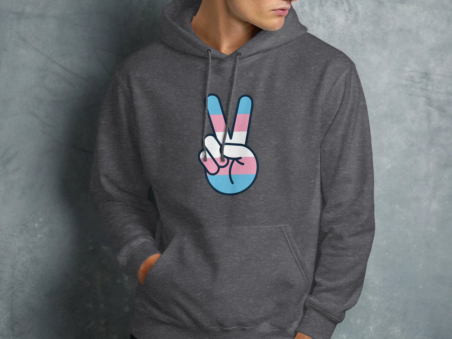Transgender Peace Sign Hoodie