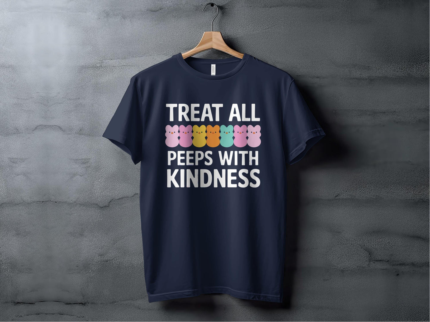 Treat All Peeps With Kindness Tee XS / Navy