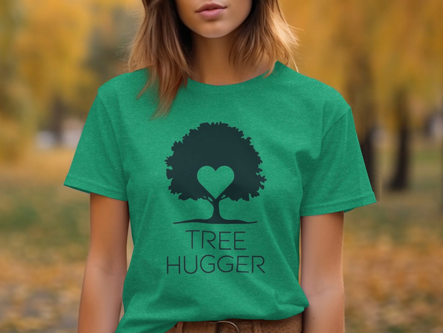 Tree Hugger Silhouette Tee XS / Heather Kelly