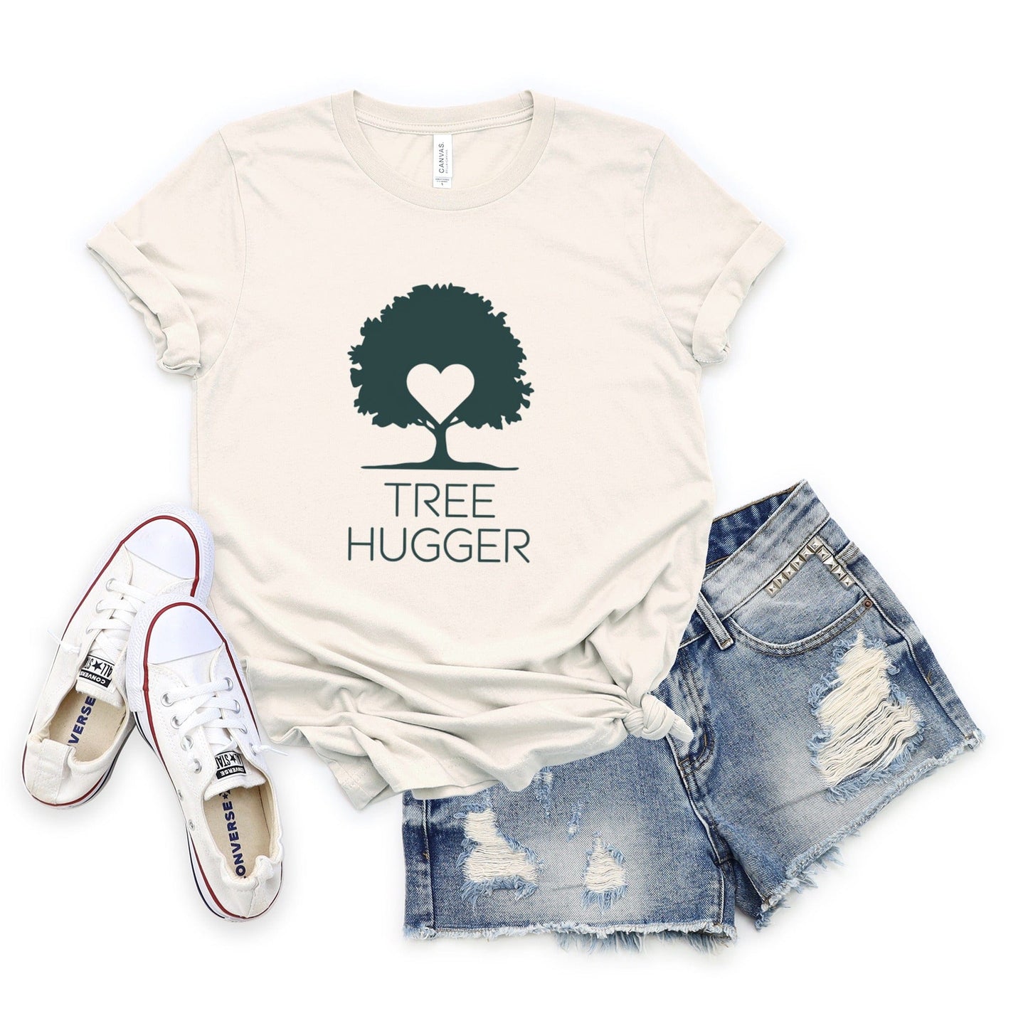Tree Hugger Silhouette Tee XS / Natural
