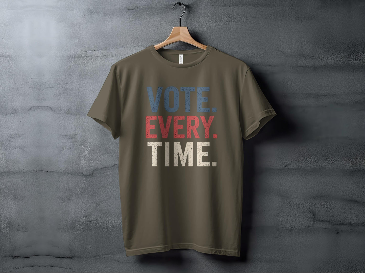 Vote Every Time Tee XS / Army