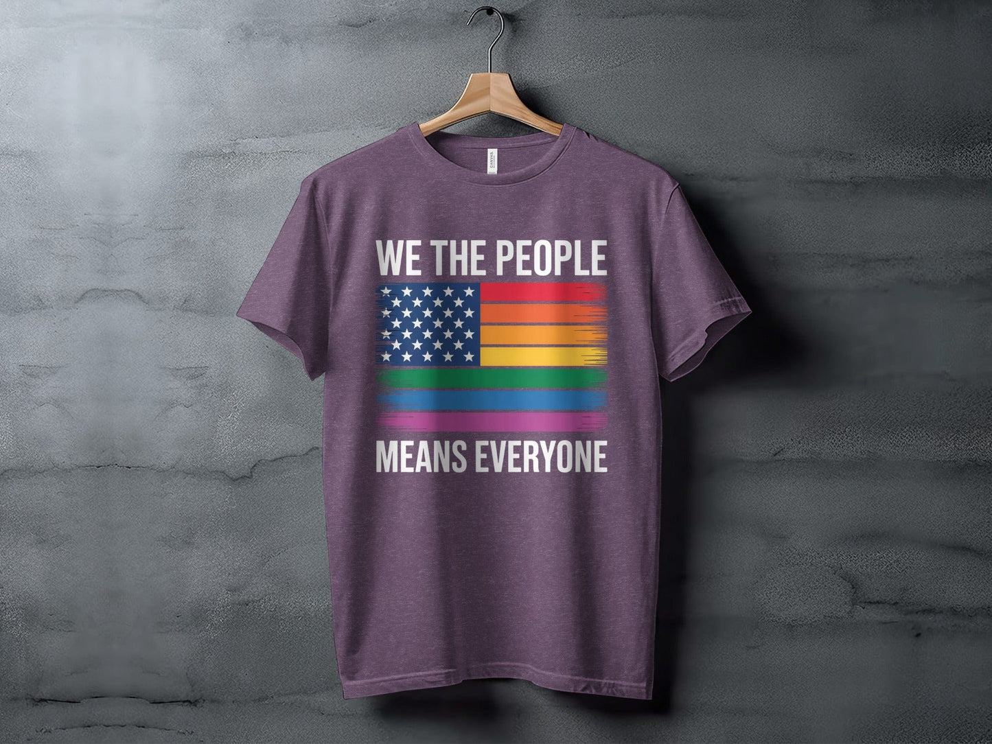 we the people means everyone XS / Heather Team Purple
