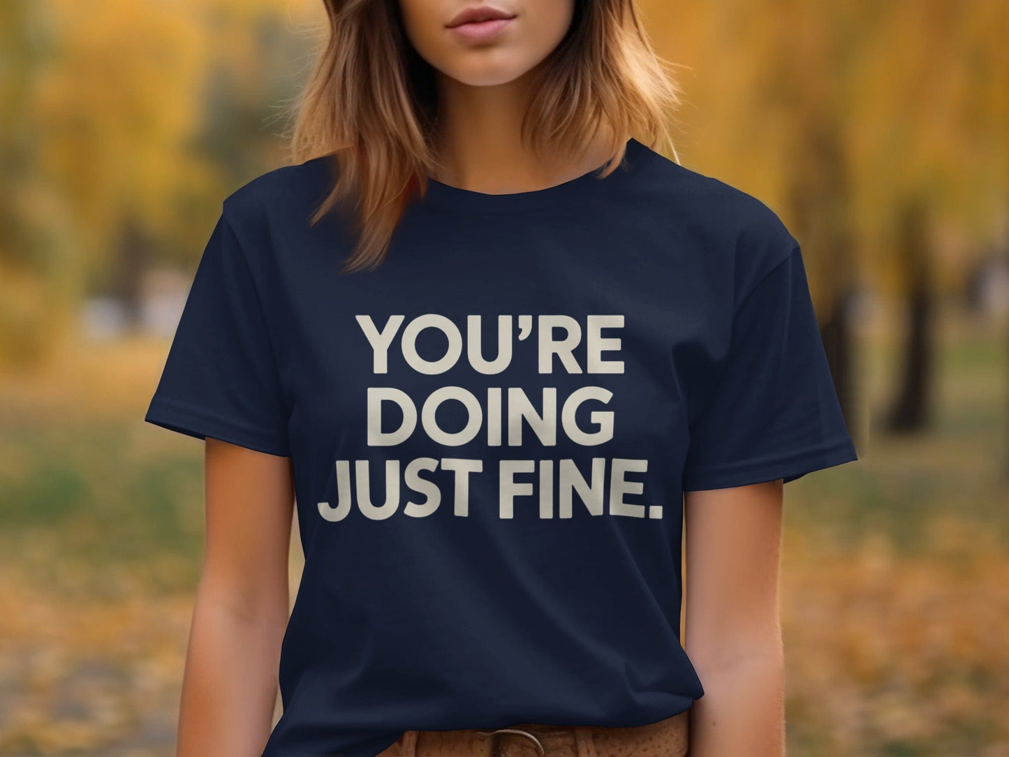 You’re Doing Just Fine Tee XS / Navy