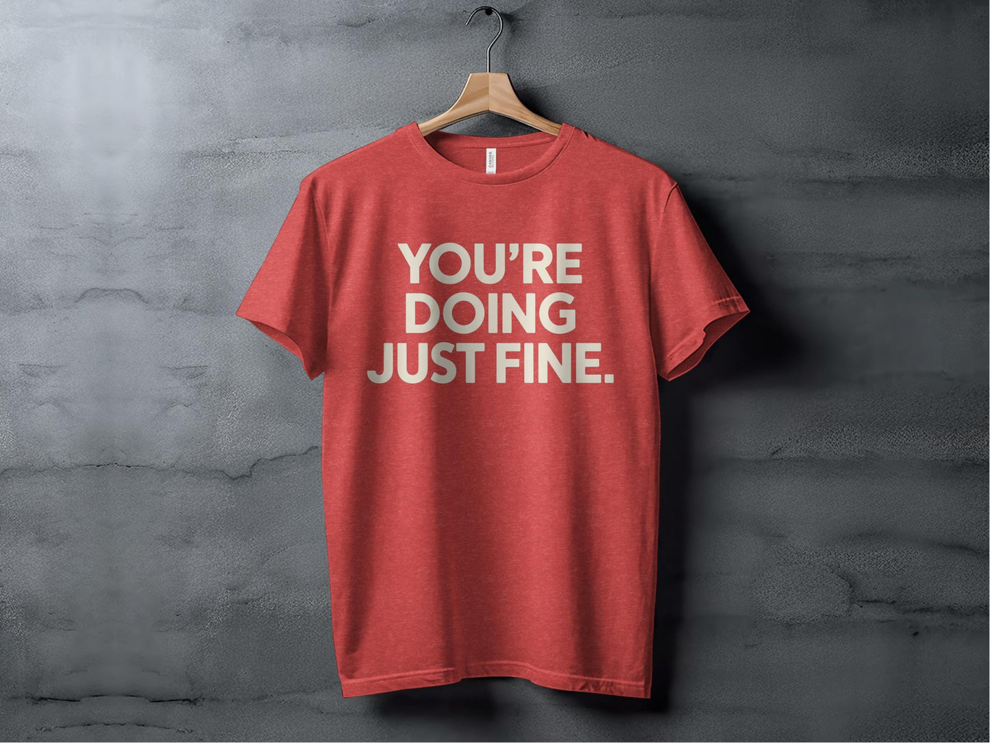 You're doing just fine XS / Heather Red