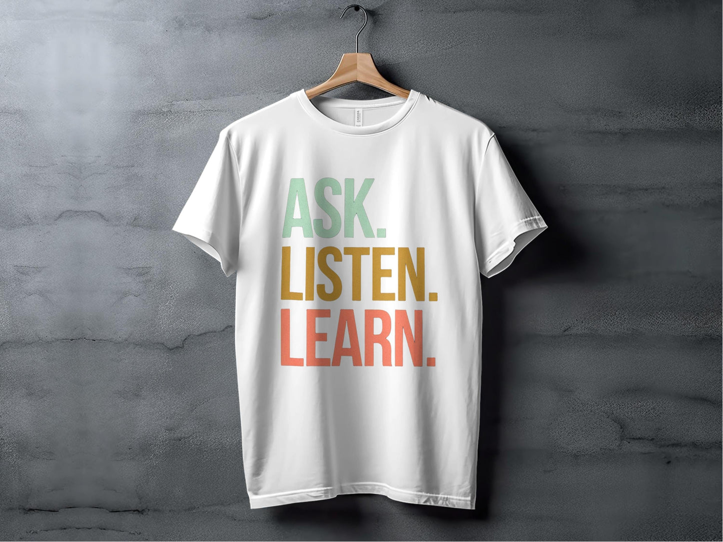 Ask Listen Learn Tee XS / White
