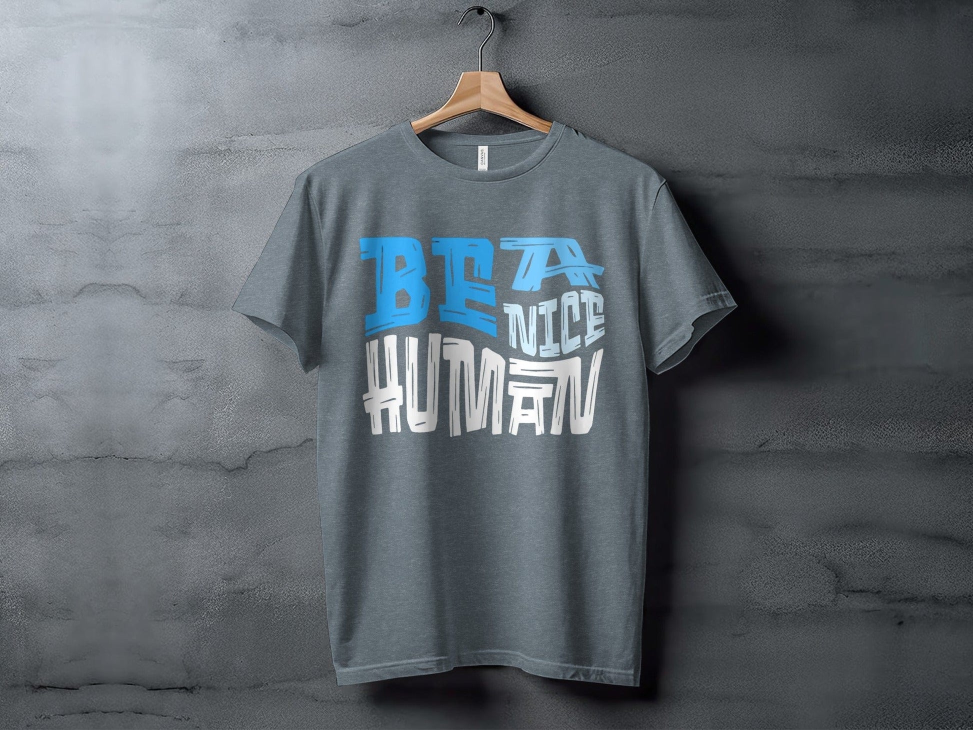 Be a Nice Human XS / Heather Slate