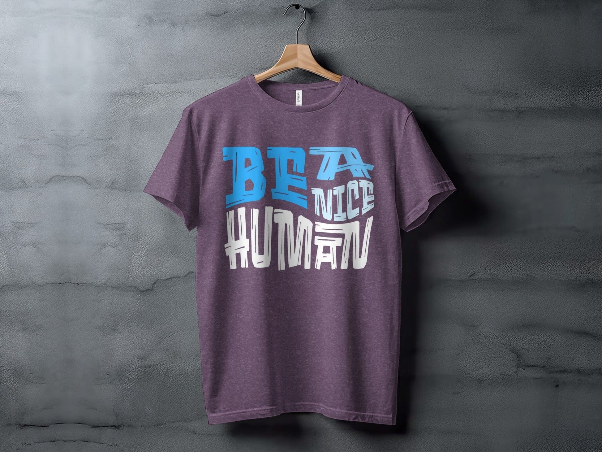 Be a Nice Human XS / Heather Team Purple