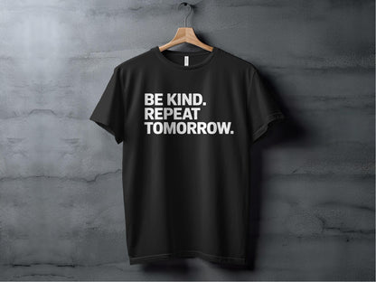 be kind. repeat tomorrow. XS / Black