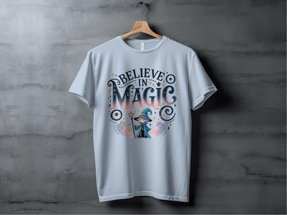 Believe in Magic Wizard Tee XS / Light Blue