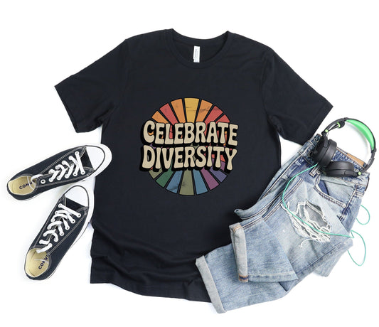 Celebrate Diversity Tee XS / Black