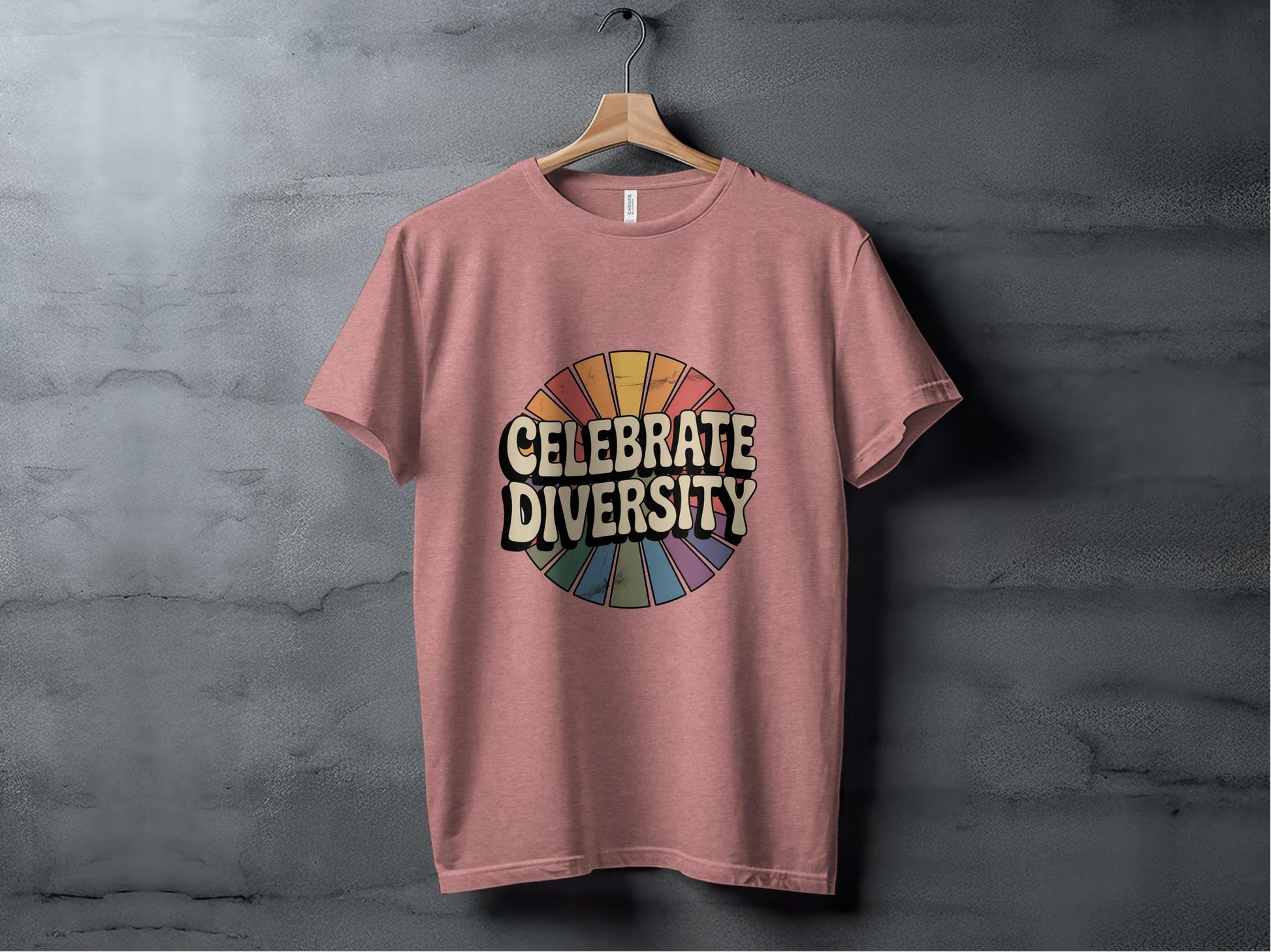 Celebrate Diversity Tee XS / Heather Mauve