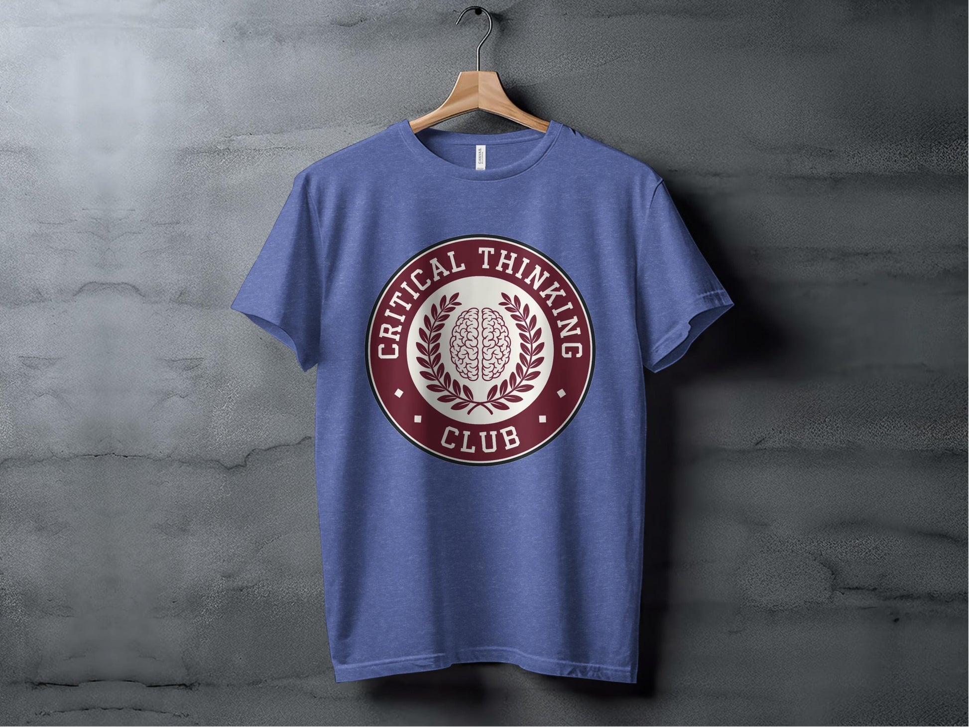 Critical Thinking Club Tee XS / Heather True Royal
