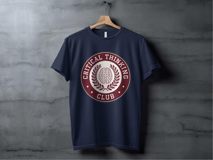 Critical Thinking Club Tee XS / Navy
