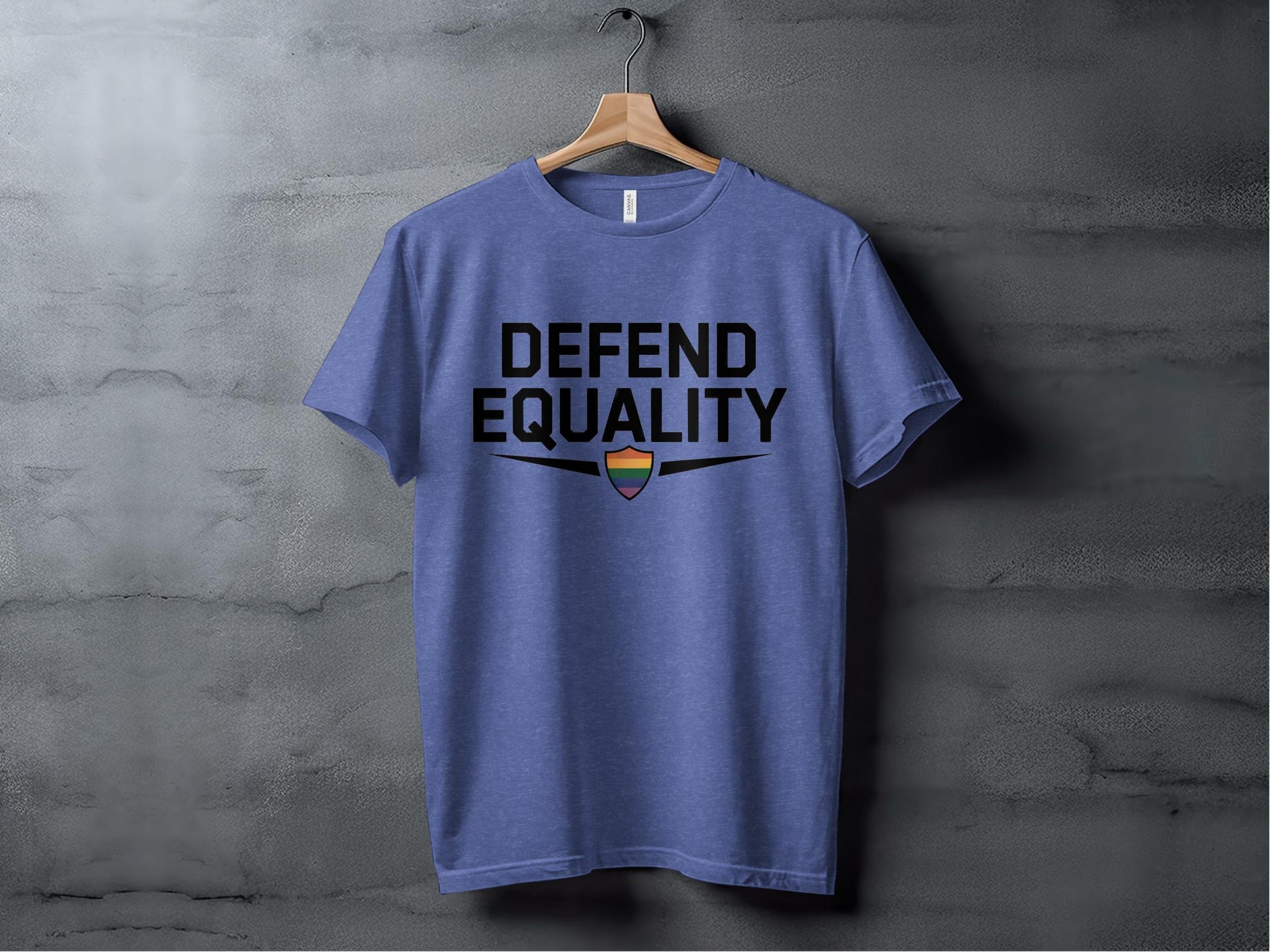 Defend Equality Tee XS / Heather True Royal