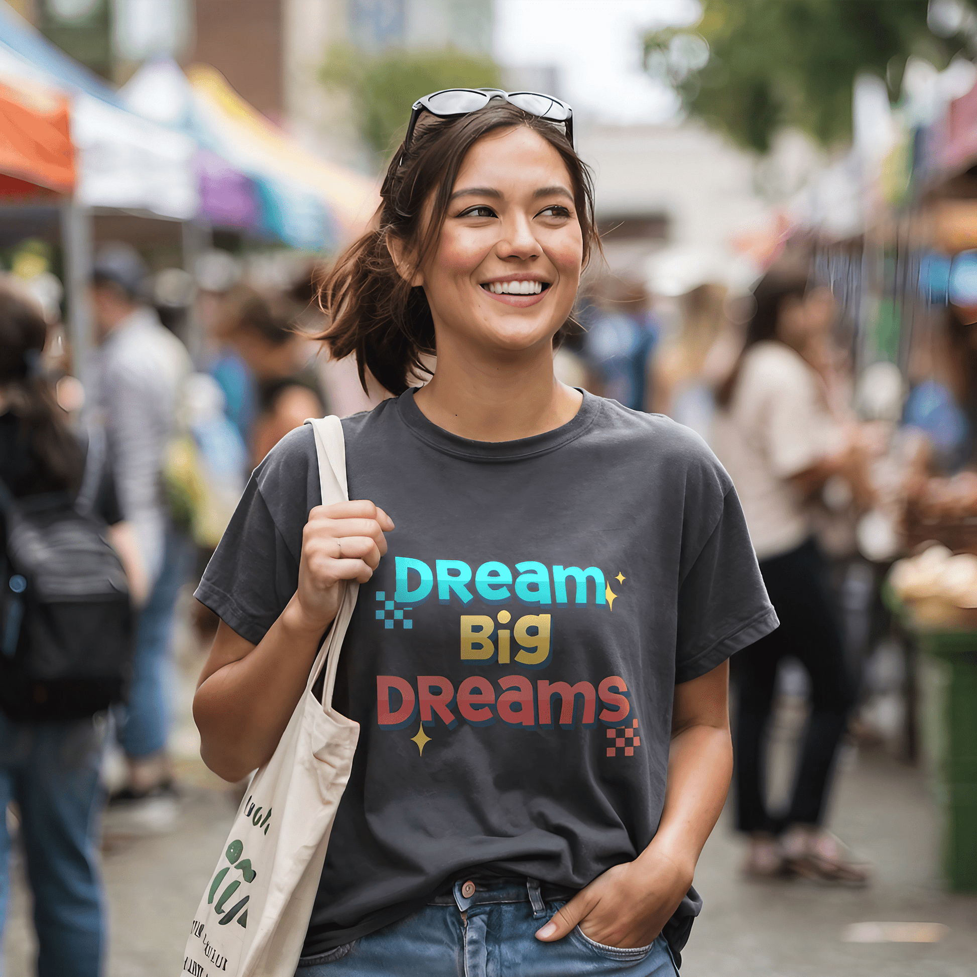 Dream Big Dreams Tee XS / Heather Slate