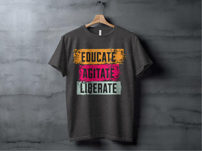 educate agitate liberate XS / Dark Grey Heather