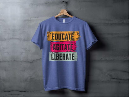 educate agitate liberate XS / Heather True Royal