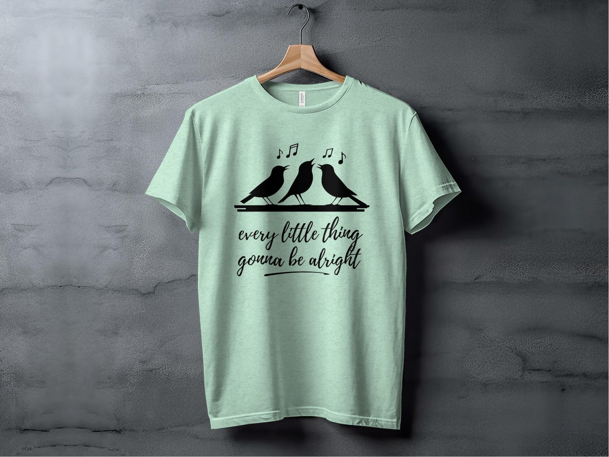 Every Little Thing Gonna Be Alright Tee XS / Heather Mint