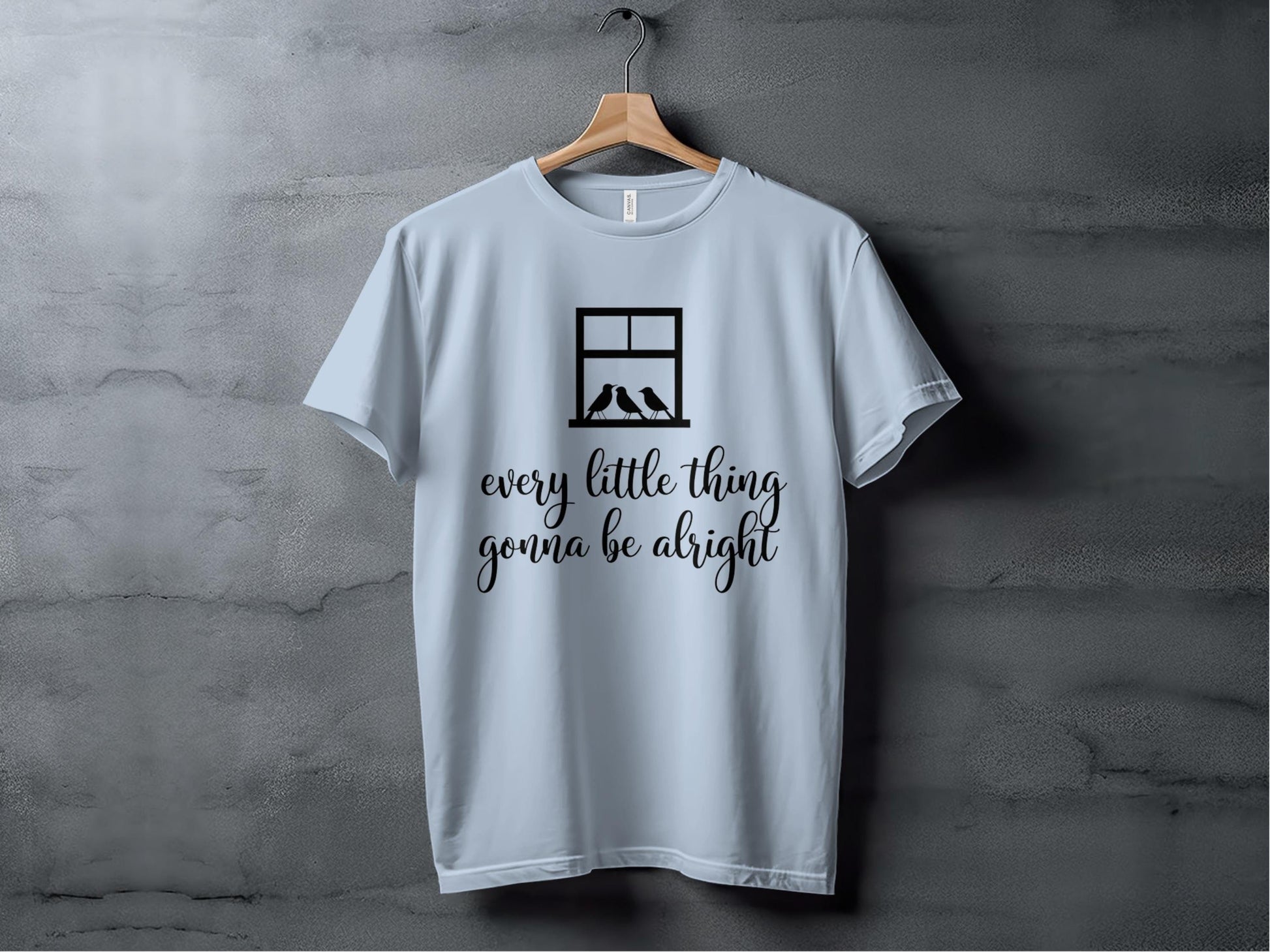 Every Little Thing Gonna Be Alright Window Tee XS / Light Blue