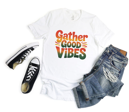 Gather Good Vibes Tee XS / White
