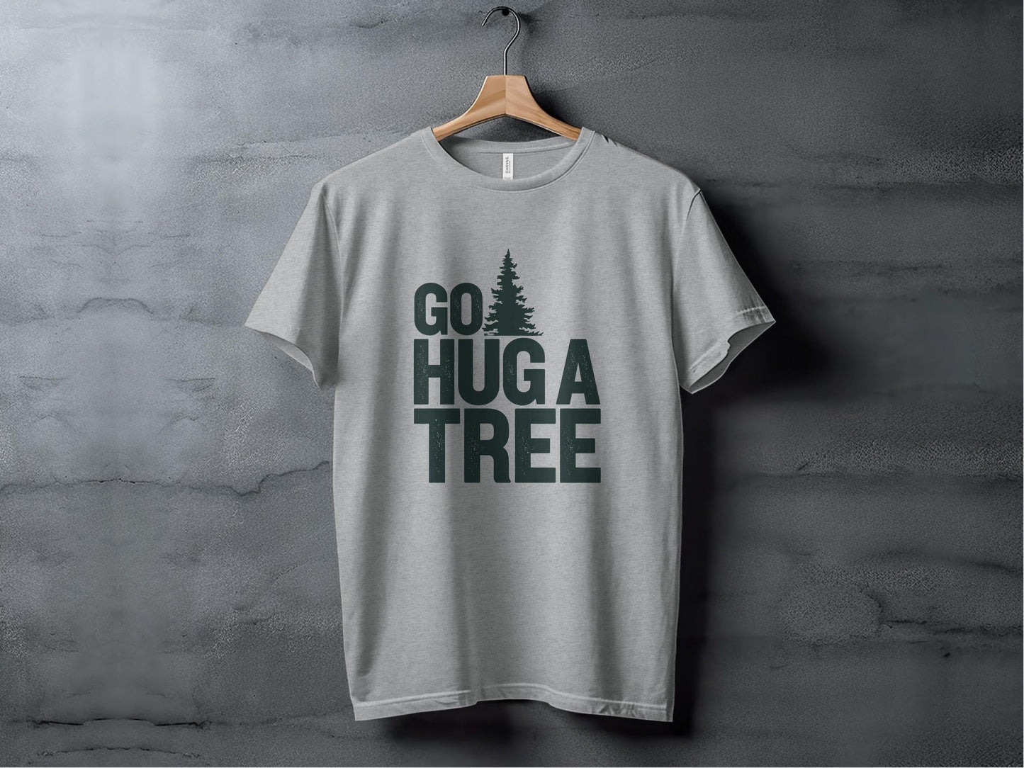 Go Hug a Tree Tee XS / Athletic Heather