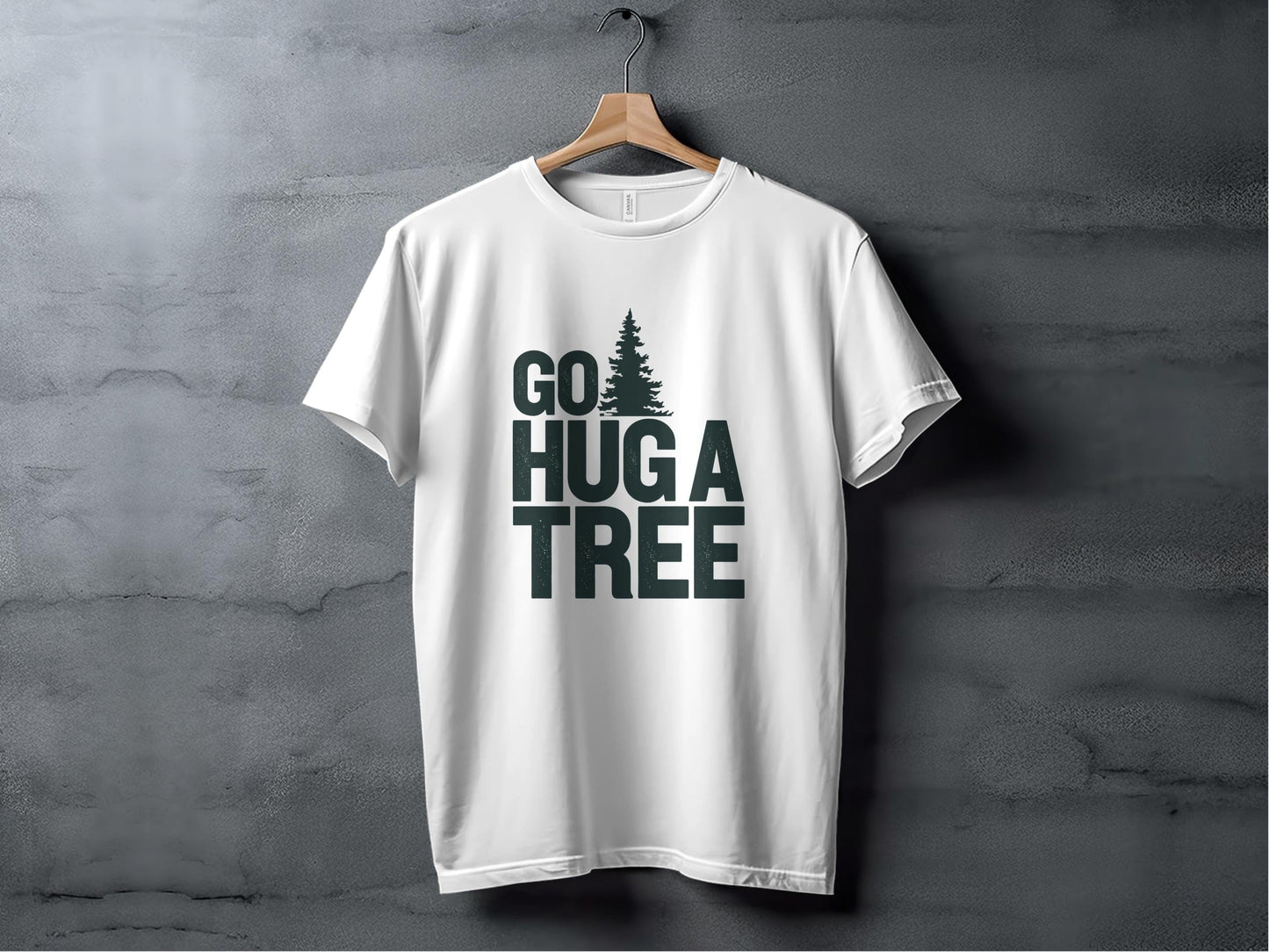 Go Hug a Tree Tee XS / White