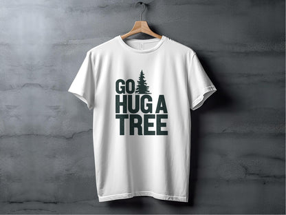 Go Hug a Tree Tee XS / White