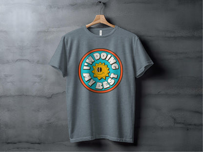 I'm Doing My Best Tee XS / Heather Slate