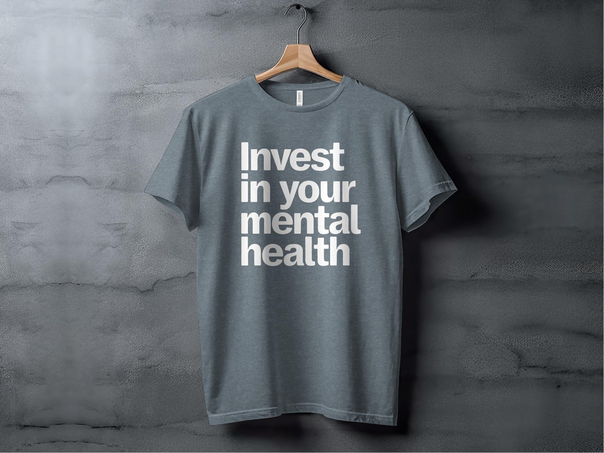 Invest in Your Mental Health Tee XS / Heather Slate