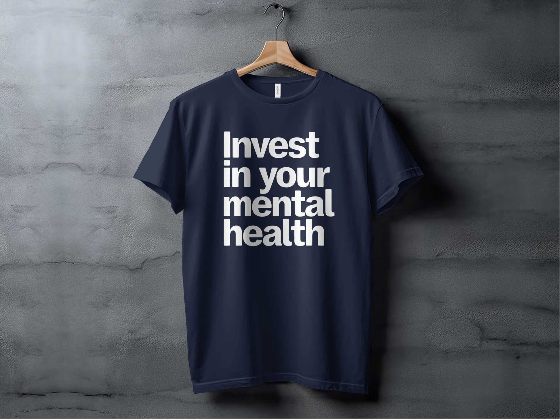 Invest in Your Mental Health Tee XS / Navy