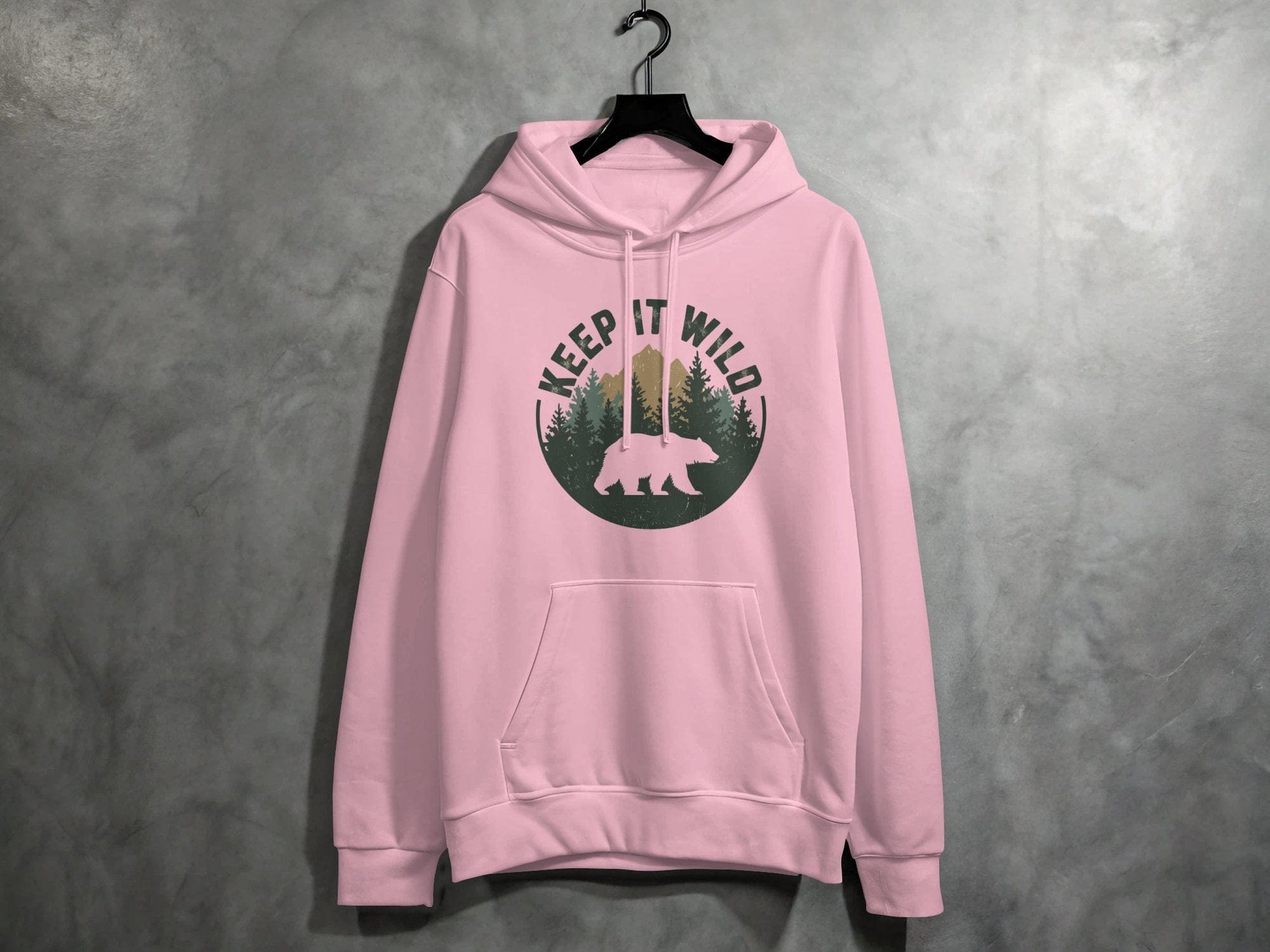 Keep It Wild Silhouette Hoodie S / Light Pink