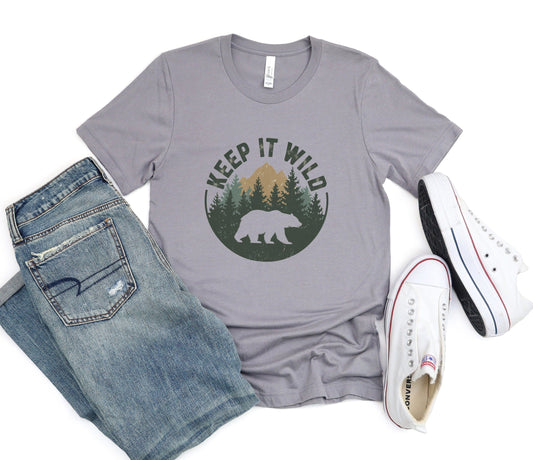 Keep It Wild Silhouette Tee XS / Athletic Heather