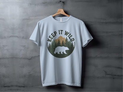Keep It Wild Silhouette Tee XS / Light Blue