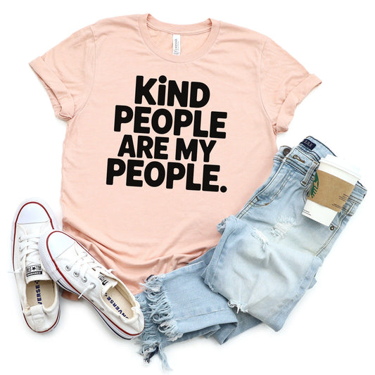 kind people are my people XS / Heather Peach