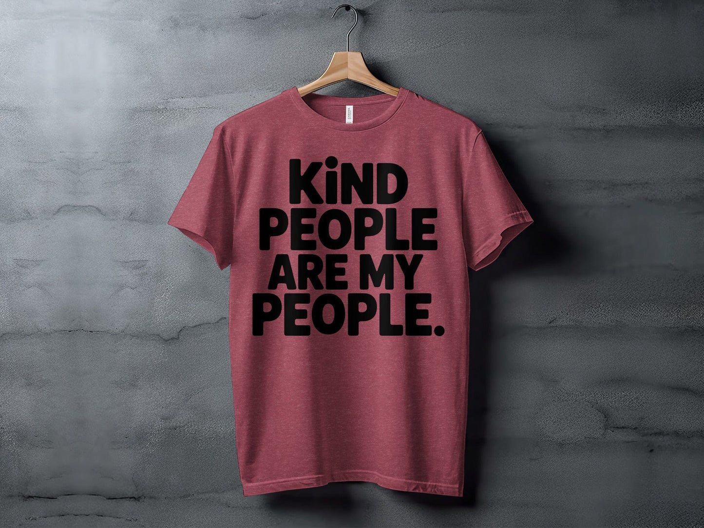 kind people are my people XS / Heather Raspberry