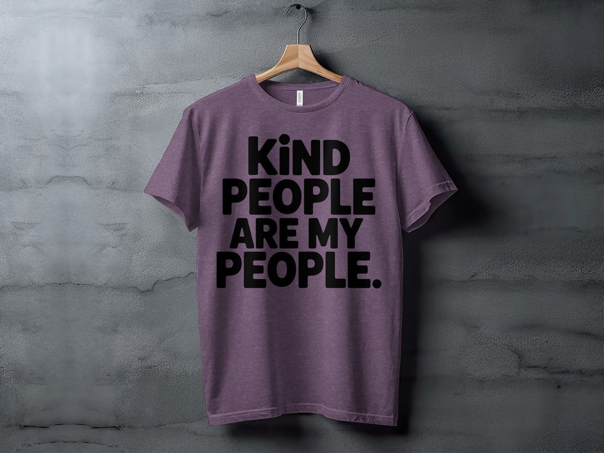 kind people are my people XS / Heather Team Purple