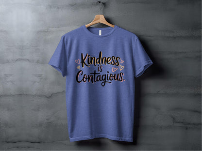 Kindness Is Contagious Tee XS / Heather True Royal