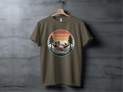 Lazy Day Bear Tee XS / Army