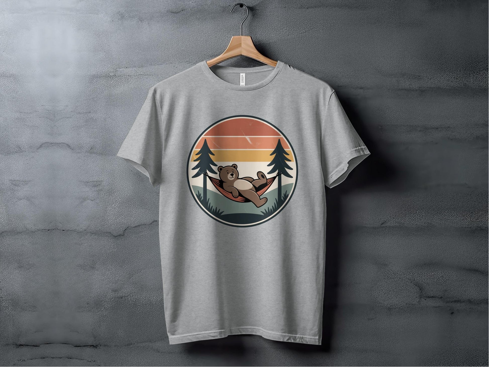 Lazy Day Bear Tee XS / Athletic Heather