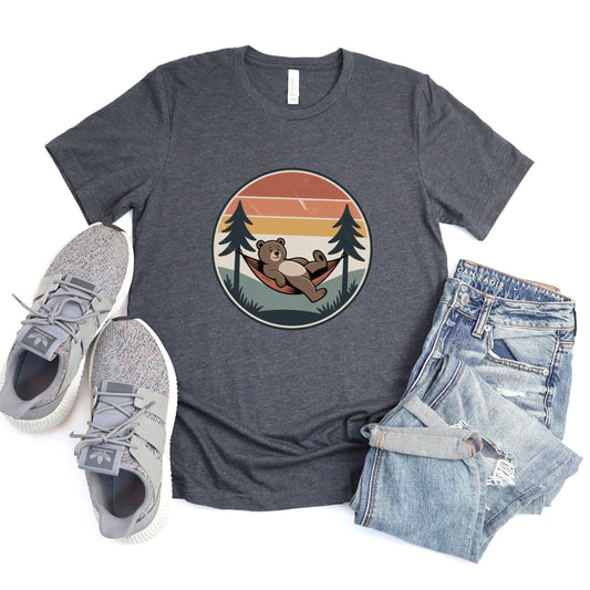 Lazy Day Bear Tee XS / Heather Slate