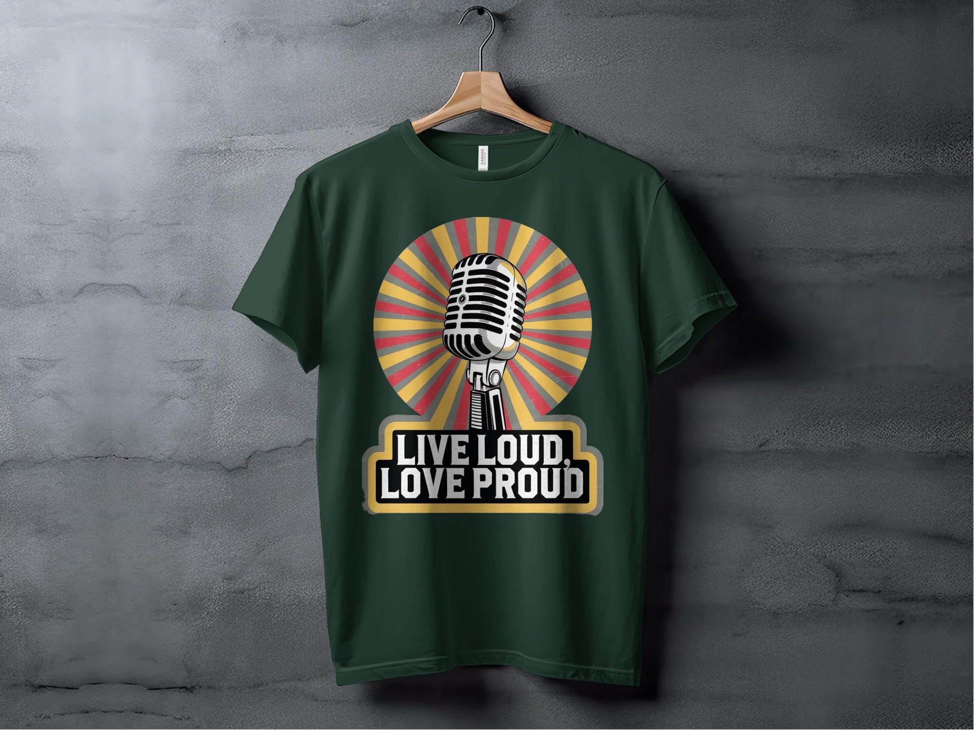 Live Loud, Love Proud Tee XS / Forest