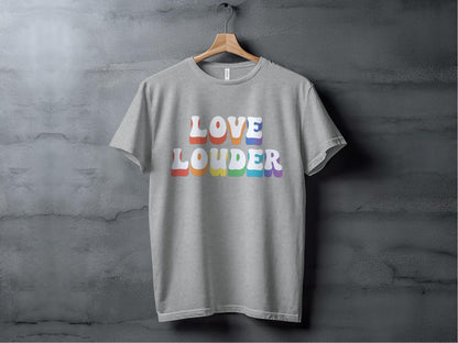 Love Louder Tee XS / Athletic Heather