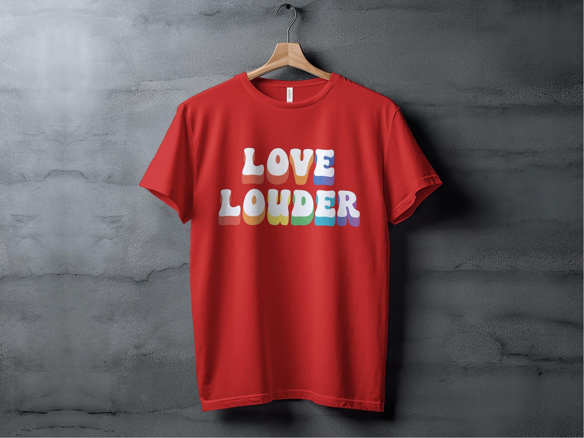 Love Louder Tee XS / Red