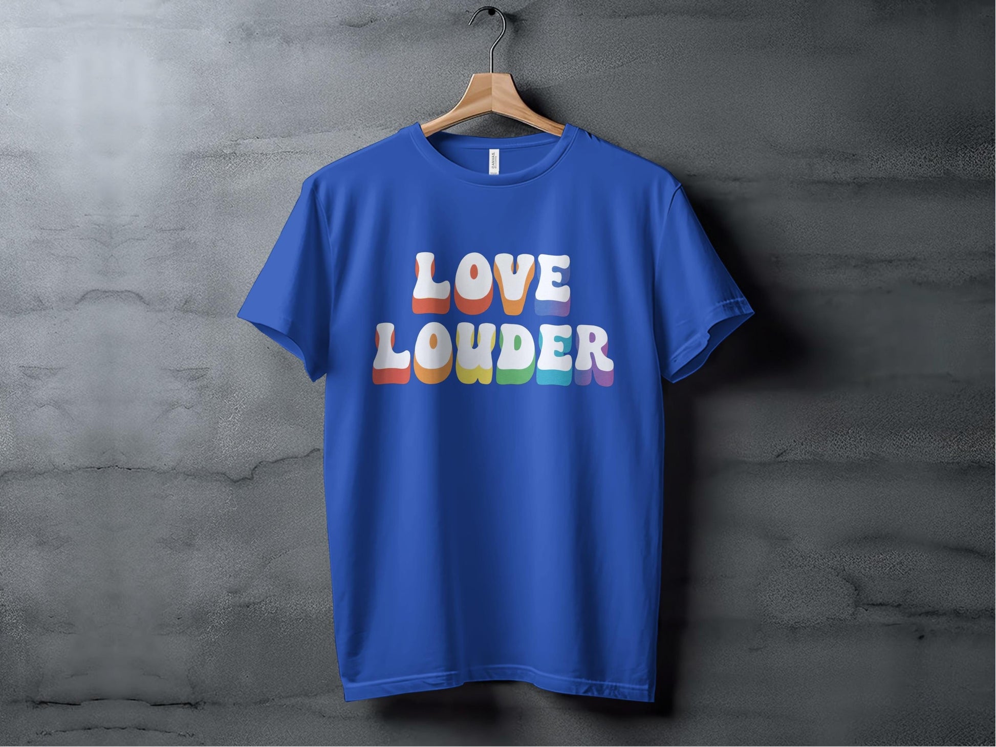 Love Louder Tee XS / True Royal