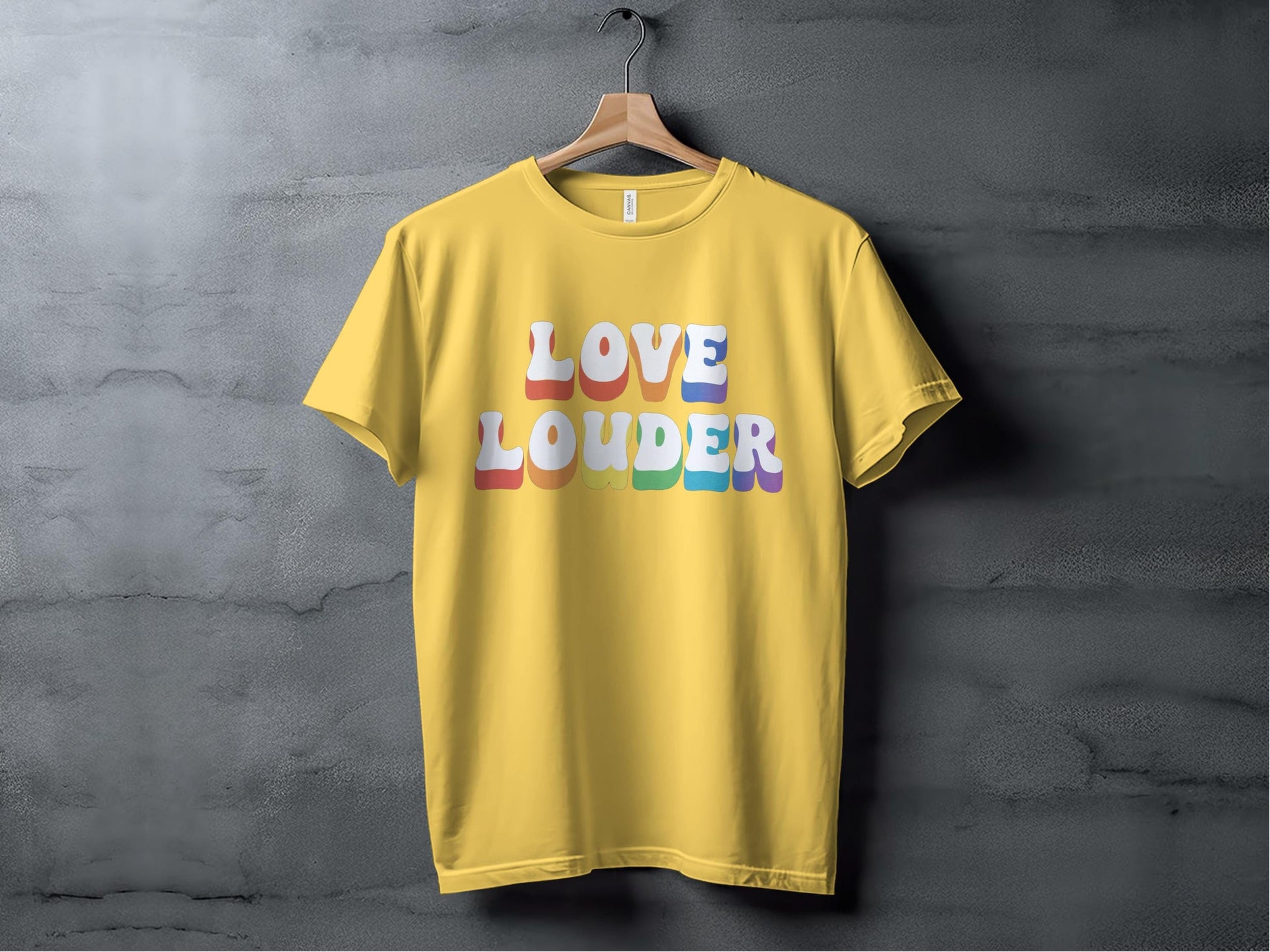 Love Louder Tee XS / Yellow