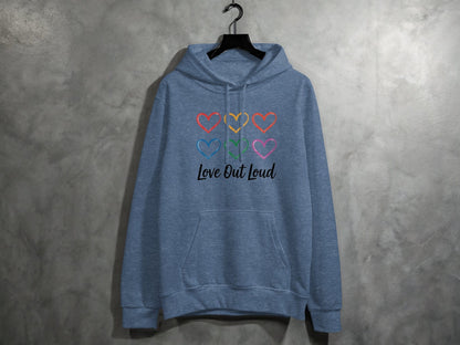 Love Out Loud Hoodie S / Heather Sport Dark Navy