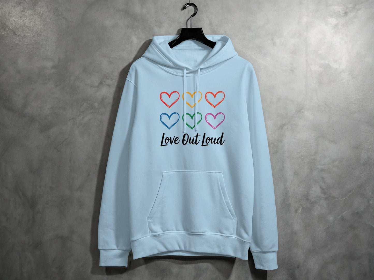 Love Out Loud Hoodie S / Light Blue