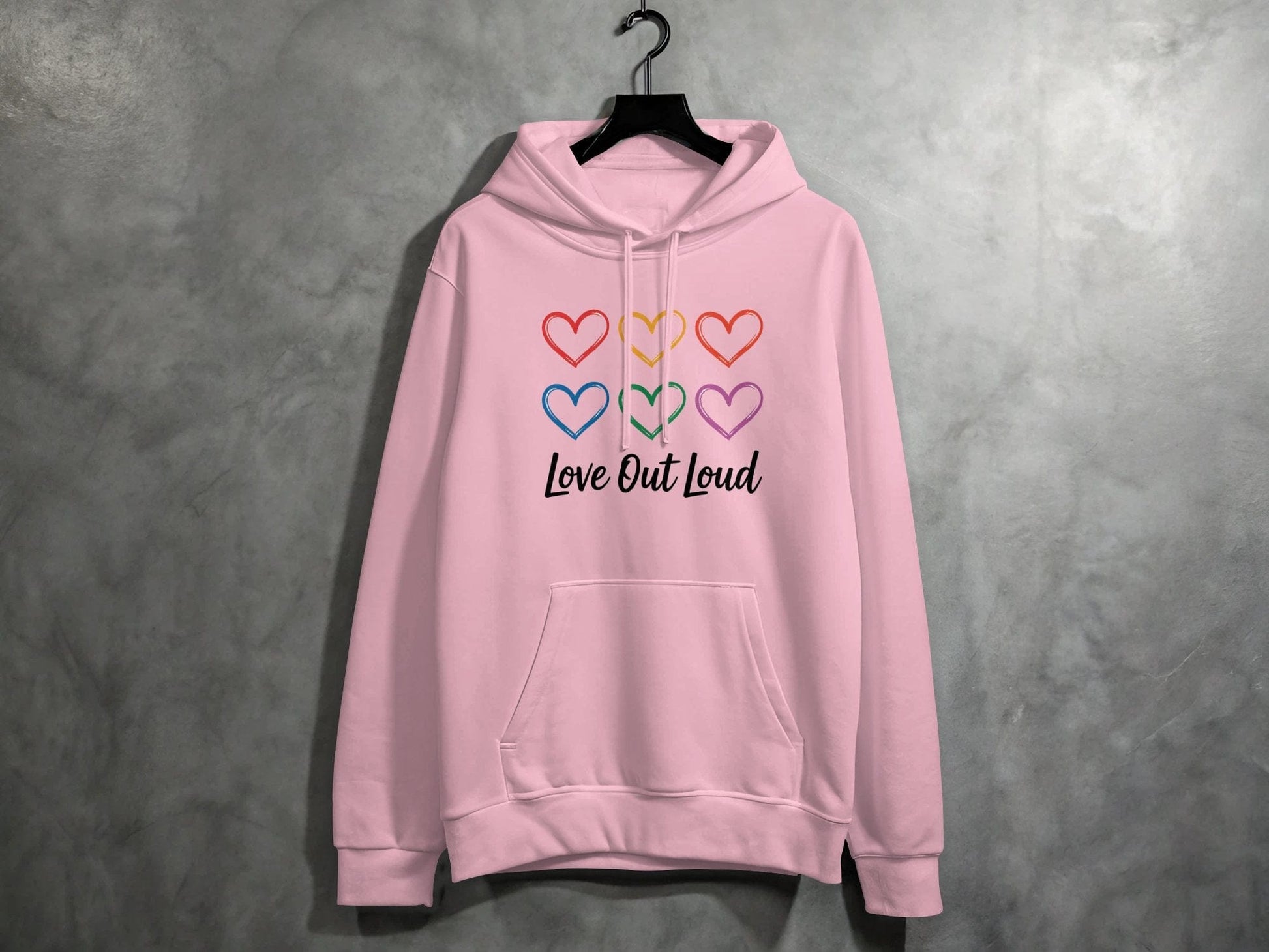 Love Out Loud Hoodie S / Light Pink