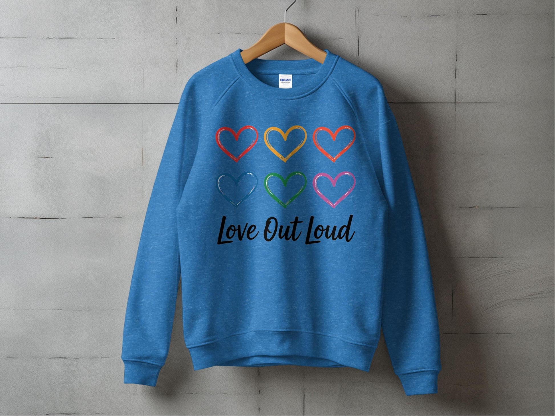 Love Out Loud Sweatshirt S / Heather Deep Royal